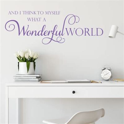 What a Wonderful World Wall Art: Perspectives on the Enigma of Visual Expression