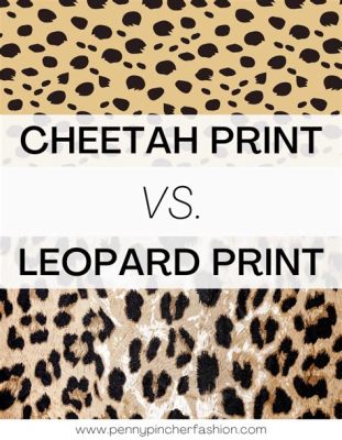 what's the difference between cheetah and leopard print